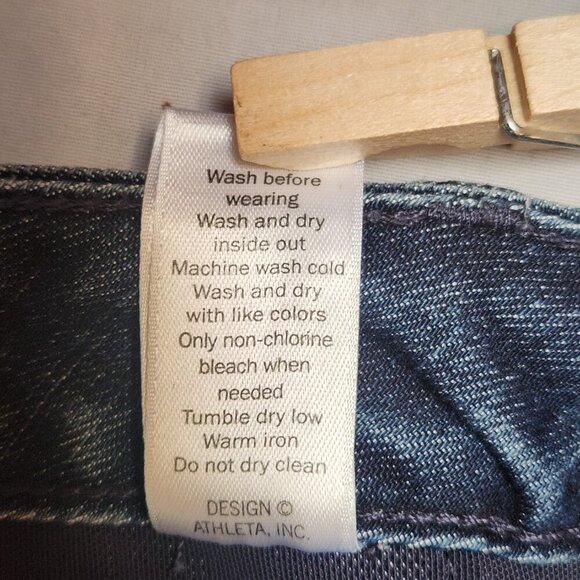 Athleta  Denim Jeans Womens 6p Petite Mid Rise Dark Wash Shaping Stretch Pants - Picture 8 of 8